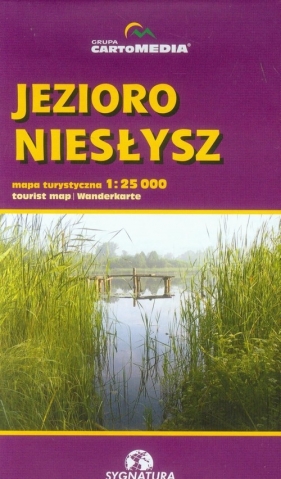 Jezioro Niesłysz mapa turystyczna 1:25 000