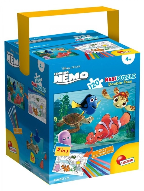Puzzle w walizce Maxi dwustronne Gdzie jest Nemo 120