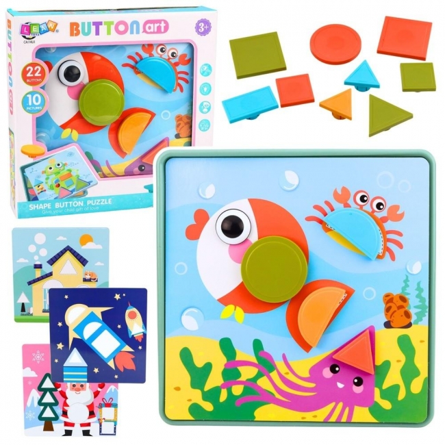 Puzzle kreatywne geometryczne 35el.