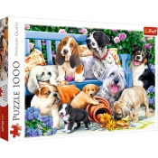 Puzzle 1000: Psy w ogrodzie (10556)