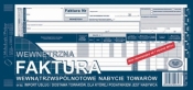 Druk samokopiujący - Dowód naliczenia podatku od towarów i usług (faktura wewn.) wewnątrzwspólnotowe nabycie towarów 1/3 A3 80k. (168-2E)