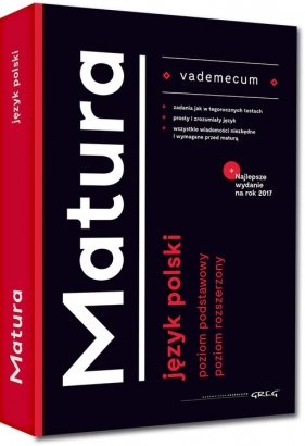Vademecum matura język polski (Uszkodzona okładka) - Katarzyna Ćwiękała, Katarzyna Duda-Kaptur, Anna Popławska, Agnieszka Sabak, Monika Borkowska, Wojciech Rzehak