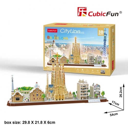 Puzzle 3D: Cityline - Barcelona (306-20256)