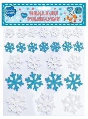 Naklejki piankowe śnieżynki (25 sztuk) (103-0006)