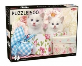 Puzzle 500: White Kittens (55256)