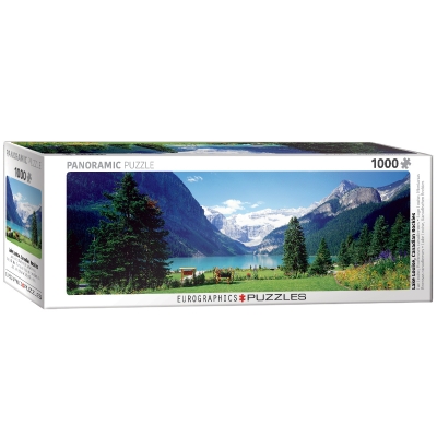 <img src='https://webimage.pl/pics/569/4/d628136514569.jpg' style='height:440px' /> Puzzle 1000 panoramic Lake Louise Canadian Rockies 6010-1456