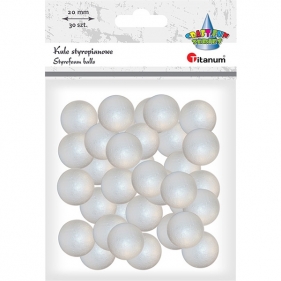 Dekoracje styropianowe 20mm, 30 szt. - kule (283007)