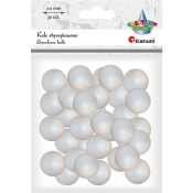 Dekoracje styropianowe 20mm, 30 szt. - kule (283007)