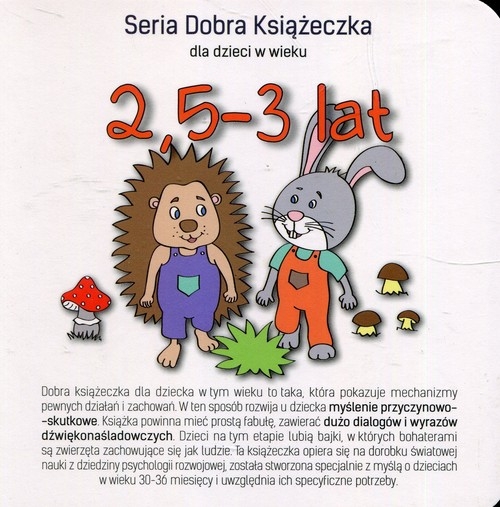 Seria Dobra Książeczka dla dzieci w wieku 2,5-3 lat