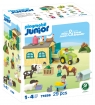 Playmobil JUNIOR Przygoda na gospodarstwie z traktorem, przyczepą i