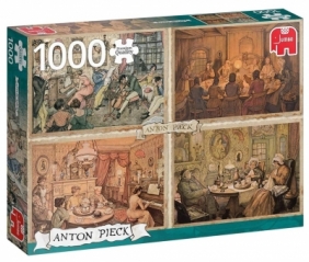 Puzzle 1000: Anton Pieck - Rozrywka w domu (18856)