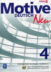 Motive – Deutsch Neu. Język niemiecki. Podręcznik. Część 4. Szkoły ponadgimnazjalne. Zakres rozszerzony. Kurs dla kontynuujących naukę (z CD audio) - Alina Dorota Jarząbek, Danuta Koper