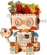 Puzzle Drewniane 3D Doniczka Robot