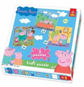 Puzzle 3w1 Świnka Peppa (34057)