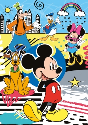 Puzzle SuperColor 104+3D: Mickey Mouse (20157)