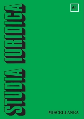 Studia Iuridica, nr 61. Miscellanea