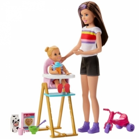 Barbie Skipper: Klub opiekunek - Zestaw Czas karmienia (GHV87)