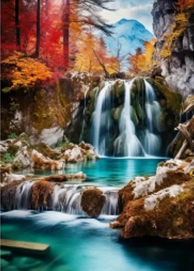 <img src='https://webimage.pl/pics/570/3/d5906196013570.jpg' style='height:440px' /> Diamentowa Mozaika Wodospad górska kaskada NO-2001357
