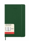 Kalendarz 2026 12M Moleskine L twarda oprawa dzienny Myrtle Green 13x21cm