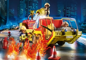 Playmobil City Action: Akcja straży pożarnej z pojazdem gaśniczym (70557)