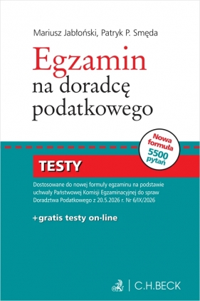Egzamin na doradcę podatkowego. Część pisemna + 3-miesięczny dostęp do testów online - Mariusz Paweł Jabłoński, Patryk Piotr Smęda