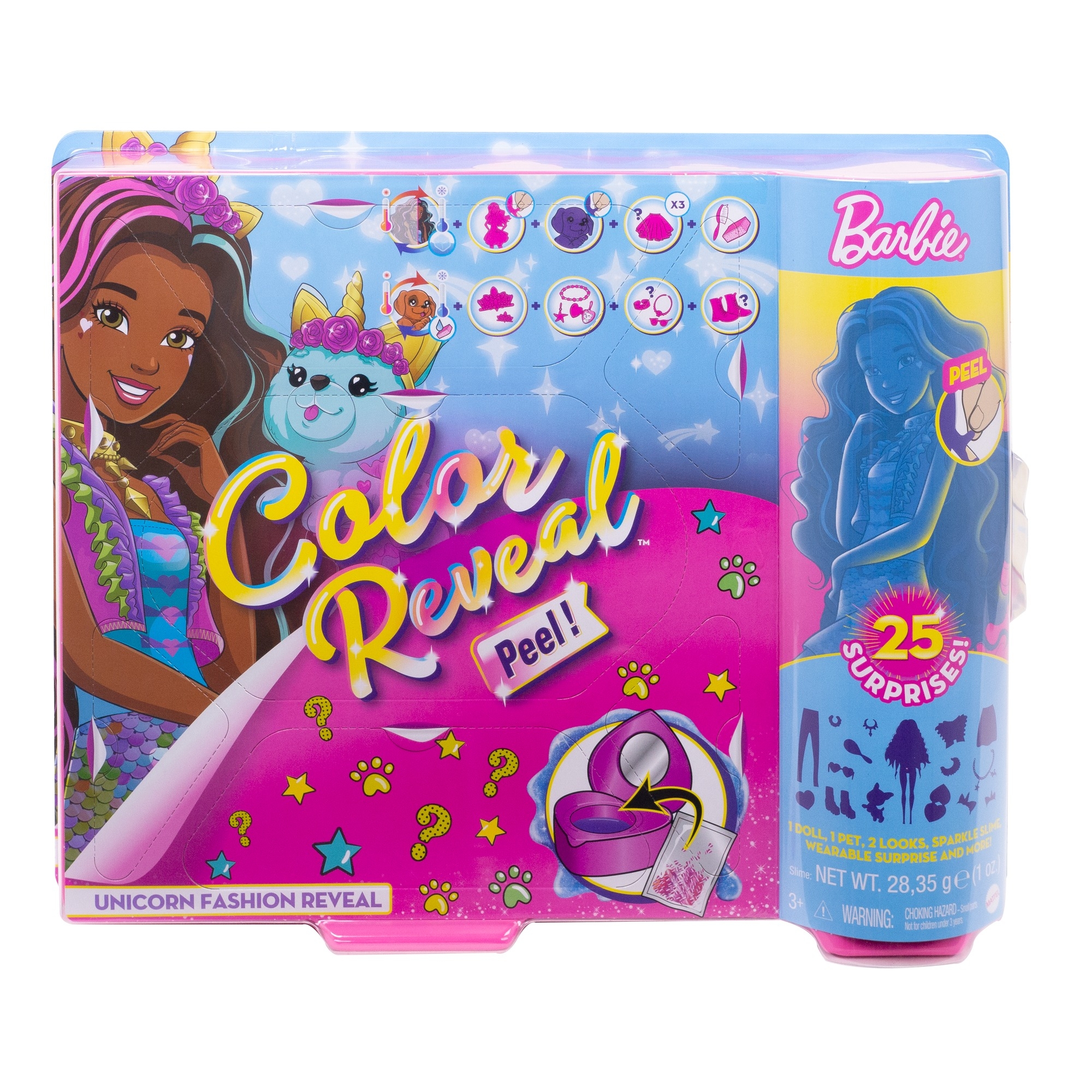 Barbie Color Reveal: Fantazja - Jednorożec (GXY20/GXV95)