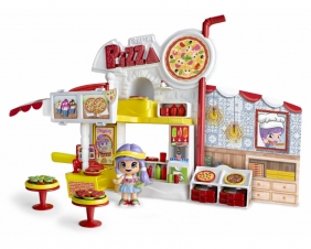 PinyPon City - Zestaw Pizzeria z laleczką 8cm i akcesoriami (14755)