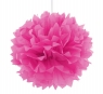 Pompon dekoracyjny magenta śr.40cm