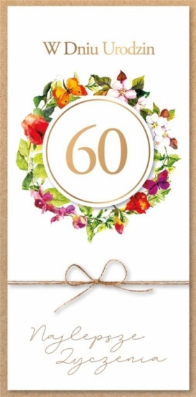 Karnet Urodziny 60