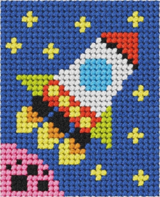 Haft. Moje pierwsze wyszywanie - Rakieta