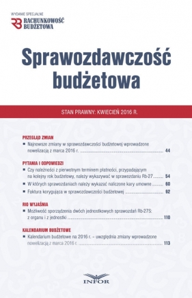 Sprawozdawczość Budżetowa