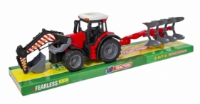 Traktor z pługiem