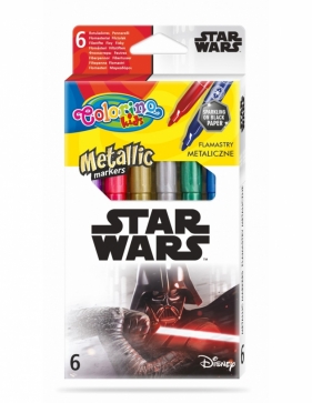 Colorino, Flamastry metaliczne 6kol. - Star Wars (89571PTR)