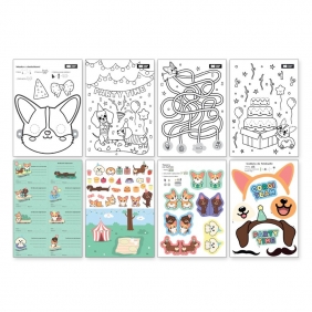 Happy Color, Kolorowanka Młodego Artysty - Corgi Team, 120g/m2, A4, 8 ark