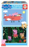 Puzzle 2x16 Świnka Peppa (drewniane) G3