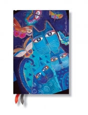 Kalendarz 18 miesięcy Mini Blue Cats and Butterflies - <br />