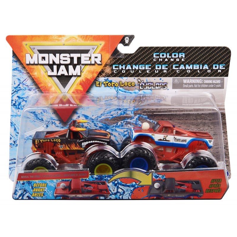 Monster Jam - Pojazdy ze zmianą koloru 2-pak (6044943)