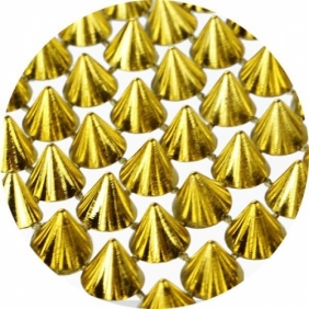Dekoracja ćwieki plastikowe - złoty (363564)