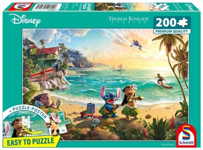 Puzzle PQ 200 Thomas Kinkade Lilo & Stich Disney