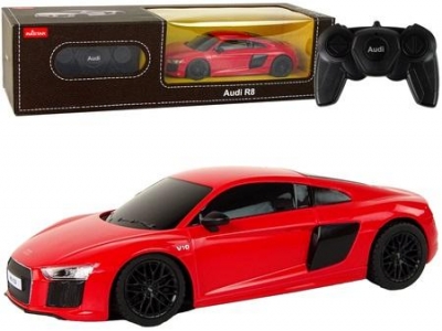 Auto R/C Audi R8 Rastar 1:24 czerwone