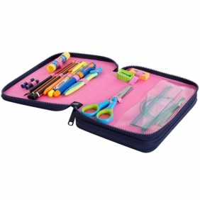 Coolpack - Jumper XL - Piórnik podwójny z wyposażeniem - Navy Kitty (C77240)