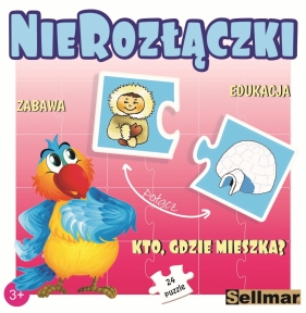 Puzzle edukacyjne 24: Nierozłączki - Kto gdzie mieszka?