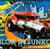 Blok rysunkowy A4 Hot Wheels z kolorowymi kartkami 16 kartek - <br />