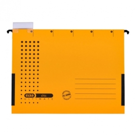 Teczka zawieszkowa Elba Chic Ultimate®, z płóciennymi boczkami - żółta (100552103)