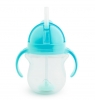 Kubek Munchkin niekapek ze słomką 207ml niebieski 6 m+