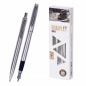 Komplet Zenith Silver w etui, srebrny - pióro wieczne + długopis