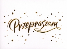Karnet przepraszam HM-200-1488 bez tekstu