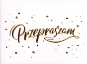 Karnet przepraszam HM-200-1488 bez tekstu
