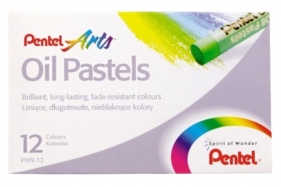 Pentel, Pastele olejne 12 kolorów