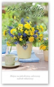 Kalendarz 2026 reklamowy Bukiety kwiatów
